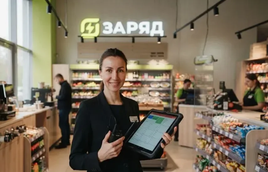 Работа администратором точки питания Заряд в сети Магнит